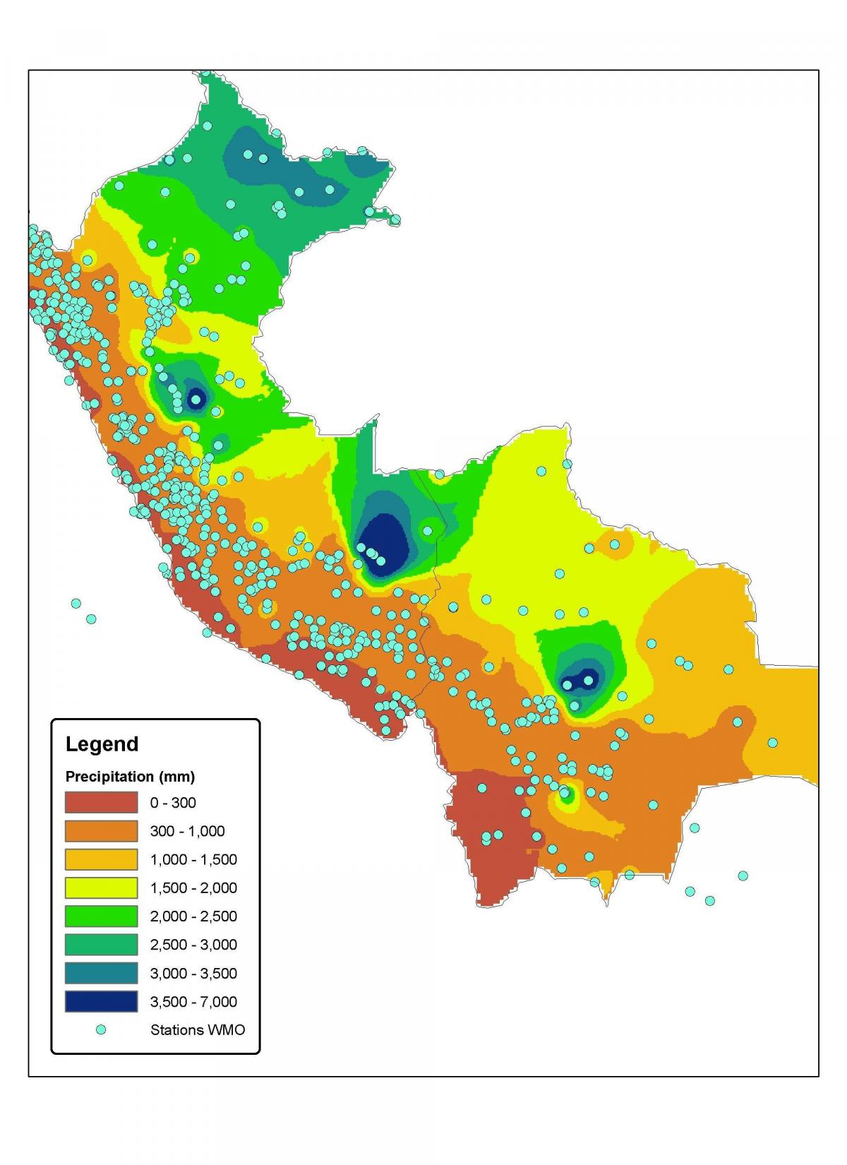 ramani ya Peru hali ya hewa