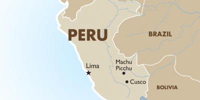 Ramani ya Peru na nchi jirani