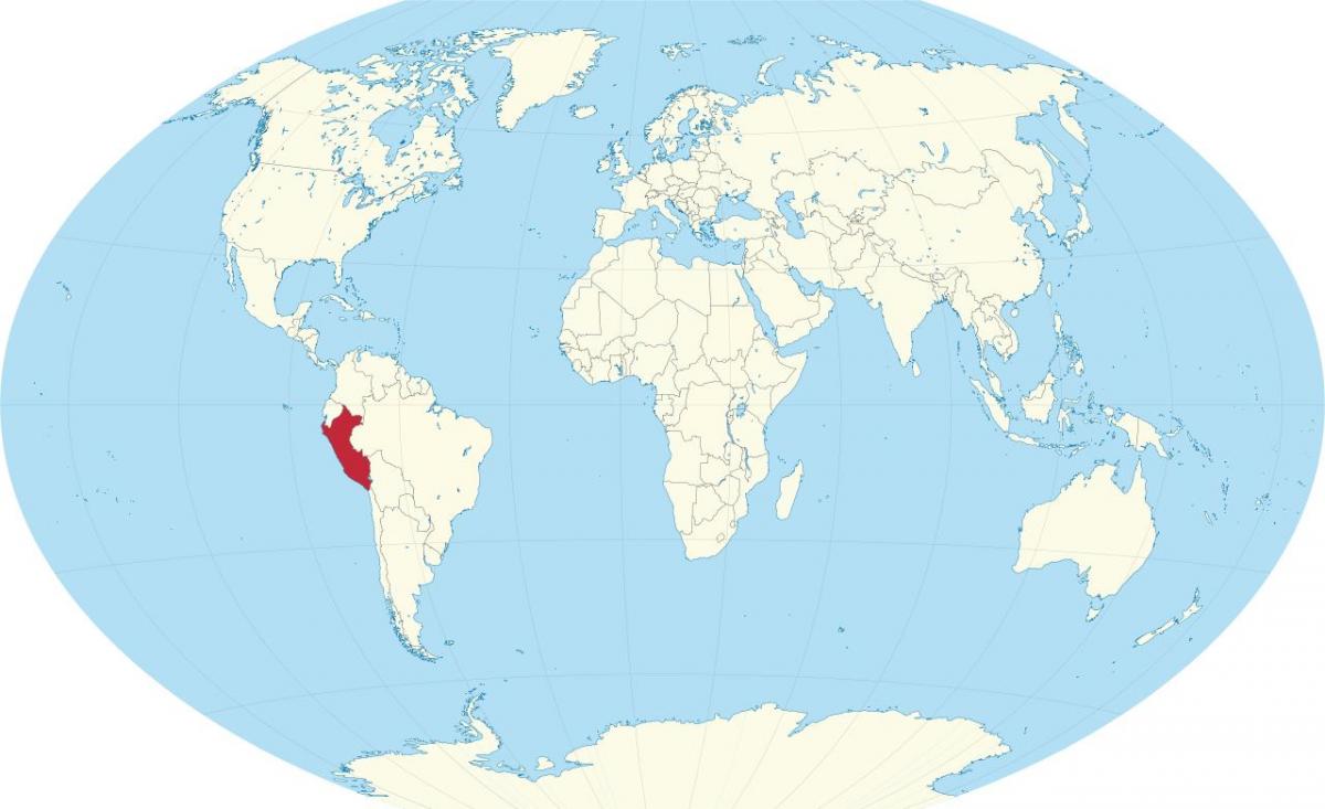 Peru nchi katika ramani ya dunia