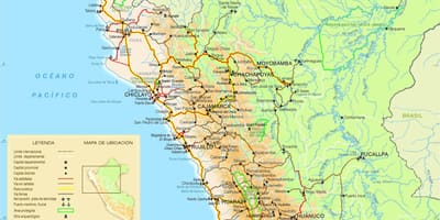 Ramani ya kaskazini mwa Peru