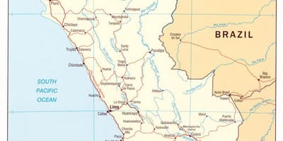 Ramani ya Peru mataifa